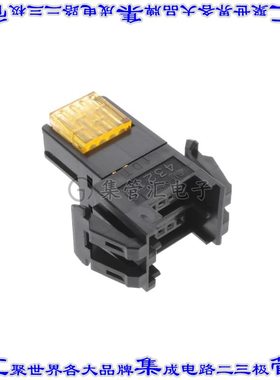 37C04-3163-0P0 FL 矩形连接器8POS插口2排2mm母插口黑色IDC面板