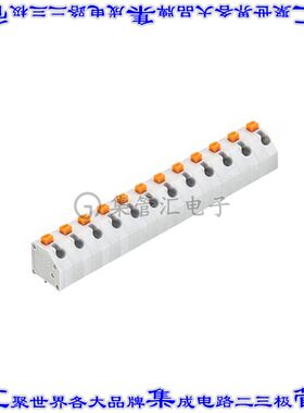 691412220012M 线对板连接器12POS接线端子7mm通孔45角度带板