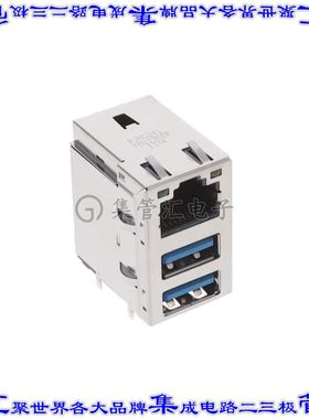 RJMG241KM2190ER 接插件连接器RJMAG 1000 BASE-T STACK DUAL USB