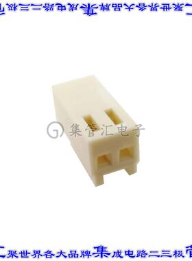 MTA-02 矩形连接器外壳2POS插座2.54mm母形插口白色自由悬挂