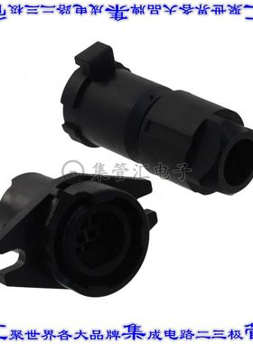 JN1KS10PL2 圆形连接器10POS插座外壳用于公插针黑色自由悬挂底壳