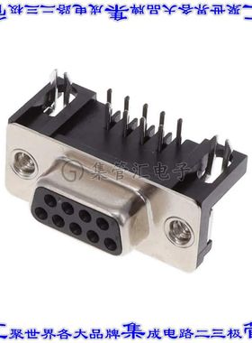 K22XHT-E9S-N 连接器9POS插座母插口2排D-Sub通孔直角