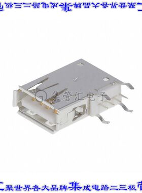 KUSBX-SLAS1N-W30 连接器USB-A插座4POS USB 2.0通孔直角