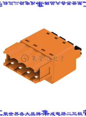 1335460000 端子块连接器4POS插头公引脚5.08mm橙色自由悬挂