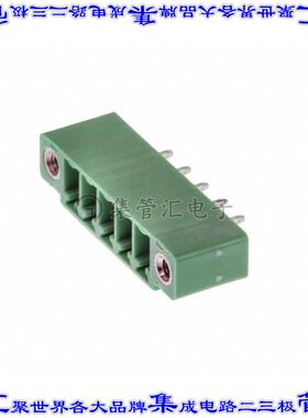 395156005 0395156005端子块连接器5POS接头公引脚带罩3.81mm绿色
