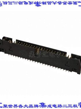 1-102154-0 针座连接器50POS接头2排2.54mm公形插针通孔直针镀金