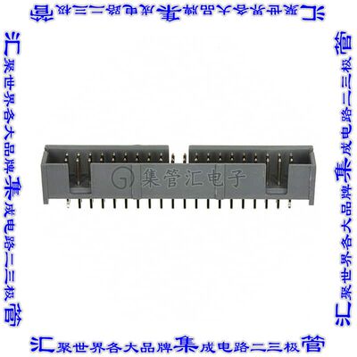 5104338-8 针座连接器40POS接头2排2.54mm公形插针通孔直针镀金