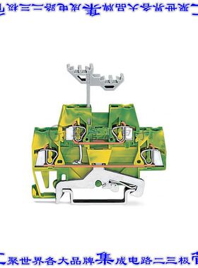 280-517 端子块连接器4POS接地地面5.0mm绿色黄色14-28AWG