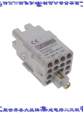 1418625 连接器12+接地无触头嵌件母头压接