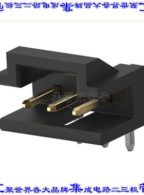 2823405-4 针座连接器4POS接头2mm公形插针通孔直角镀金