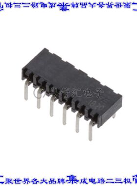 2314938-6 针座连接器6POS插座2mm母形插口通孔直角镀金