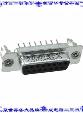 L77SDAG15SOL2RM5 连接器15POS插座母插口2排D-Sub通孔