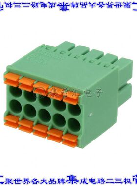 1790137 端子块连接器10POS插头母插口2排3.5mm绿色自由悬挂