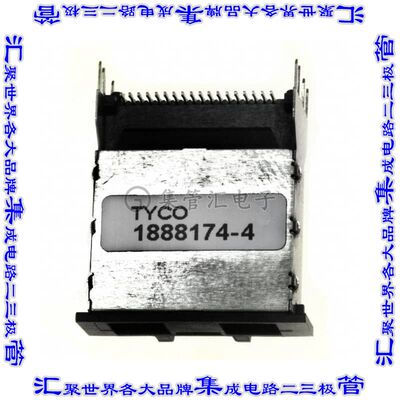 1888174-4 插拔式连接器36POS插座SAS,迷你型表面贴装焊接镀金