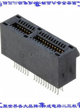 PCIE-036-02-F-D-EMS2 卡边缘连接器36POS母头2排1mm黑色镀金