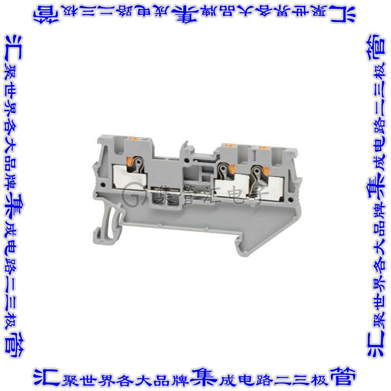 TBDR-09-15-GY 端子块连接器3POS馈通式3.5mm灰色14-26AWG