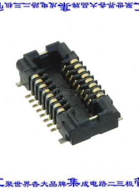 AXT316124 板对板连接器16POS插口外罩触点2排0.4mm表贴SMD镀金