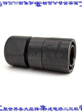 C09131H1051025U 圆形连接器5POS插头公引脚焊杯银自由悬挂