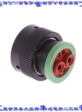 HDP26-18-6SN-L017 圆形连接器6POS插头外壳用于母插口黑色绿色自