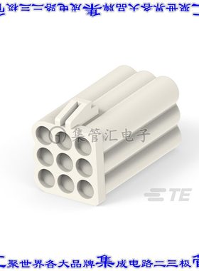 928523-1 矩形连接器外壳9POS插头3排3.81mm母形插口天然色自由悬