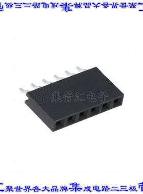 M20-7910642R 针座连接器6POS插座2.54mm叉状表贴SMD镀金