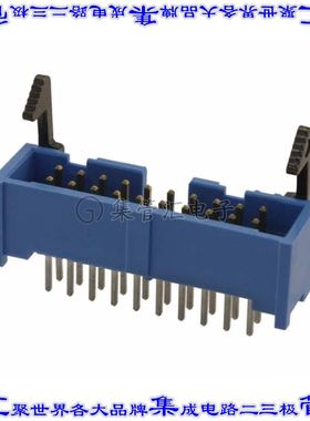 2-1761713-7 针座连接器20POS接头2排2.54mm公形插针通孔直针镀金