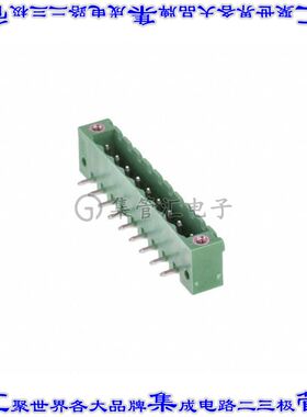 395265009 0395265009端子块连接器9POS接头公引脚带罩5mm绿色90D