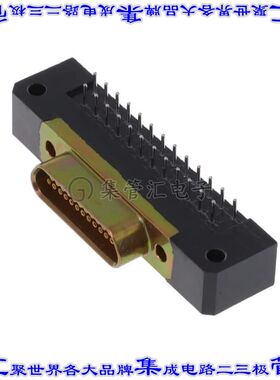 MDM-25SBR 连接器25POS插座母插口2排D-TYPE型面板安装通孔直角