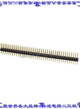 4-87346-0 针座连接器80POS接头2排2.54mm公形插针通孔直针镀金