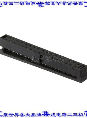 TCSD-17-01-N 矩形连接器34POS插座2排2mm母插口黑色IDC镀金自由