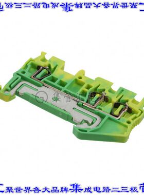 3031144 端子块连接器3POS接地地面4.2mm绿色黄色14-26AWG