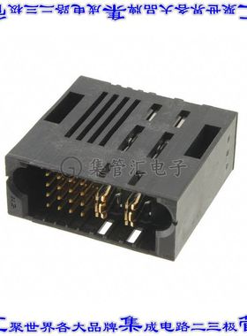 1892801-1 背板连接器18POS接头公引脚4排2.54mm通孔黑色