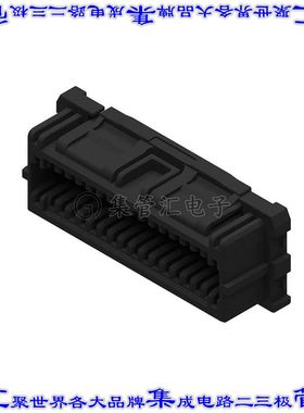 2016442321 矩形连接器外壳32POS插座2排1.5mm母形插口黑色自由悬