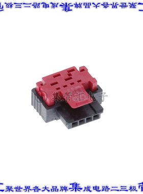 214049-E 矩形连接器4POS插座1.27mm母插口黑色IDC镀金自由悬挂