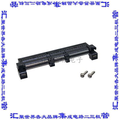 2340324-1 卡边缘连接器140POS母头2排0.6mm黑色镀金