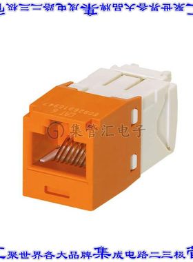 CJ688TGOR 接插件连接器MINI-COM MODULE, CAT 6, UTP, 8 P