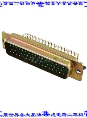 DDM50P500C 连接器50POS插头公引脚3排D-Sub通孔直角