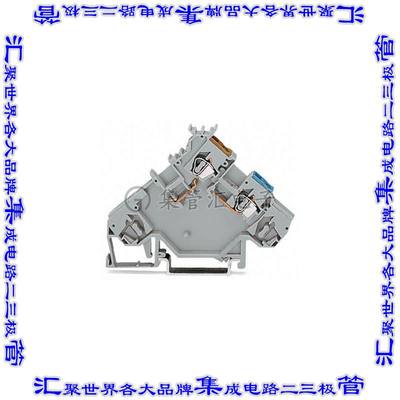 280-564 端子块连接器2POS隔离2排5.0mm灰色12-28AWG