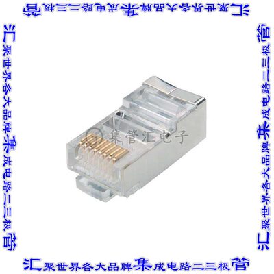 T8P8CSR 接插件连接器PLUGRJ45 8X8 SHLD SINGLE PLUG