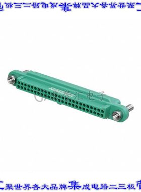 G125-2245096F3 矩形连接器外壳50POS插座2排1.25mm母形插口绿色