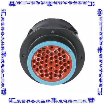 HDP24-24-47SE 圆形连接器47POS插座外壳用于母插口黑色面板安装