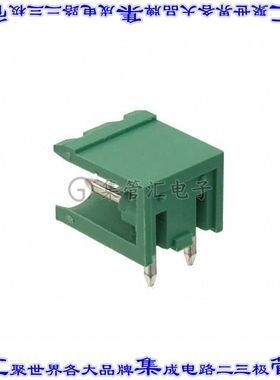 OQ0270510000G 端子块连接器2POS接头公引脚带罩5mm绿色90DEG通孔