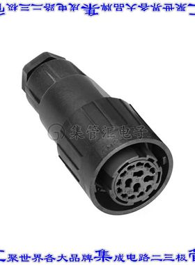 C01610D0140032 圆形连接器15(14+PE)插头外壳用于母插口黑色自由