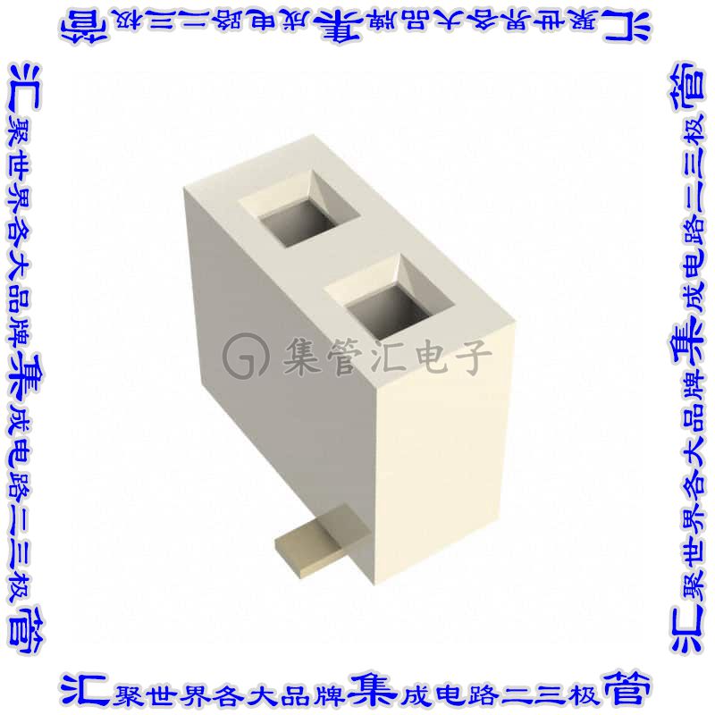 BG306-02-A-2-0400-L-G 针座连接器2POS插座2.54mm母形插口表贴SM