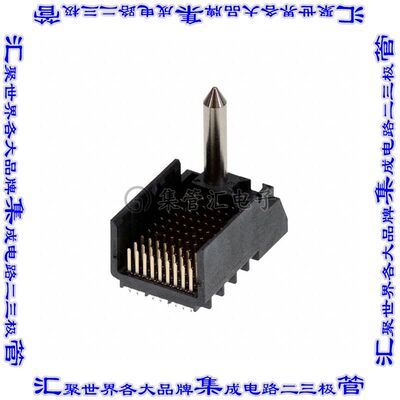 2007777-1 背板连接器90POS接头公引脚9排1.91mm通孔黑色