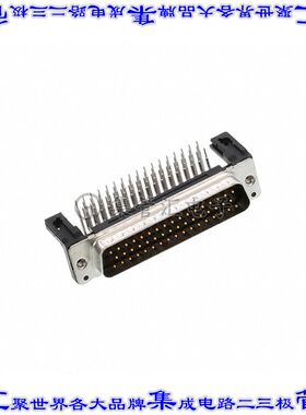 9665226801 09665226801连接器50POS插头公引脚3排D-Sub通孔直角