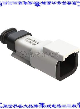 ATM04-2P-SR01WT 矩形连接器外壳2POS插座公形引脚白色自由悬挂