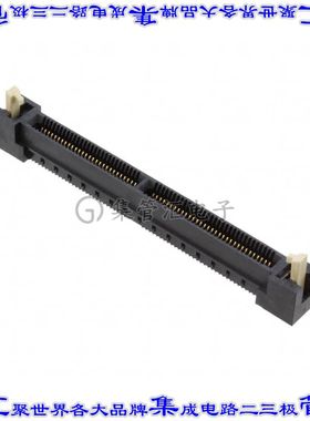 SPD08-120-L-RB-TR 卡边缘连接器120POS母头2排0.8mm黑色镀金