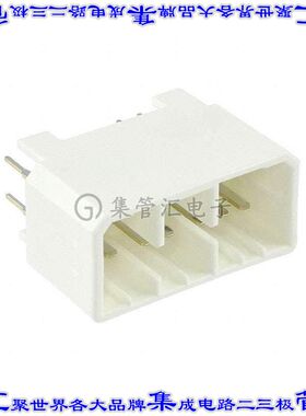 1-174957-1 针座连接器12POS 2排公形插针通孔直针锡