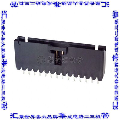 6-103735-3 针座连接器14POS接头2.54mm公形插针通孔直针镀金